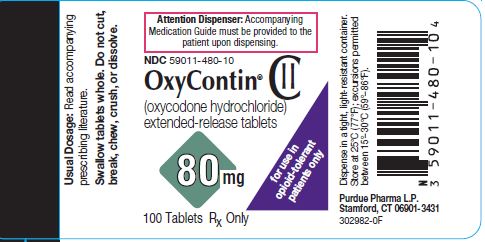 OXYCONTIN (OXYCODONE) 80MG X 28 TABLETS